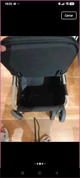 Andador Prim monomando negro con asiento