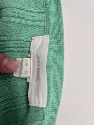 Chaqueta punto fino Mango verde M
