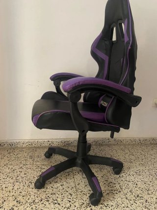 Silla Gamer Bigzzia Negra y Morada