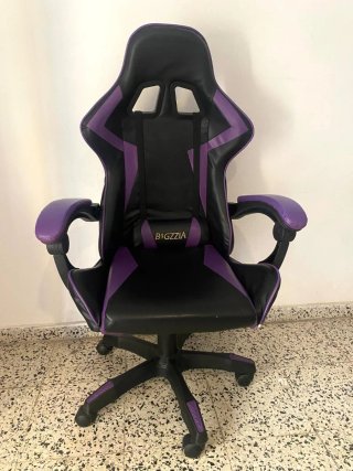 Silla Gamer Bigzzia Negra y Morada
