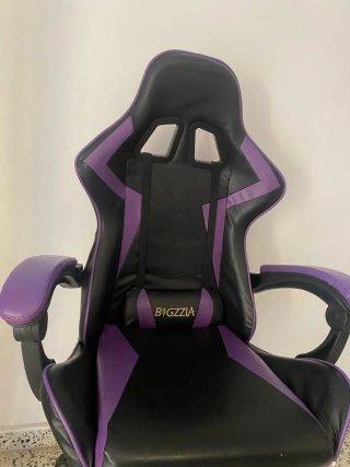 Silla Gamer Bigzzia Negra y Morada