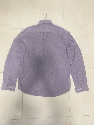 Camisa de cuadros roja y azul