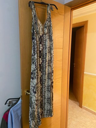 Vestido largo estampado Natura