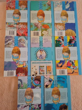 LOTE DE 8 LIBROS DE PABLO DIABLO (azules)