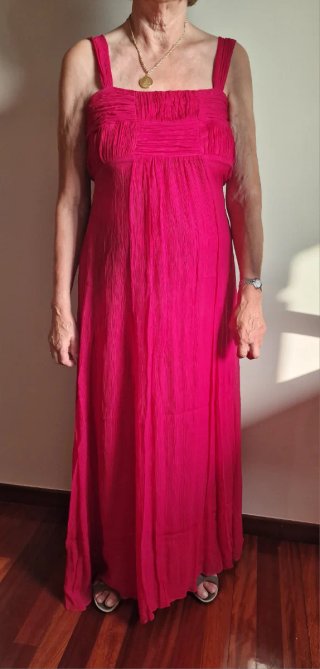 Vestido fiesta Cortefiel rosa