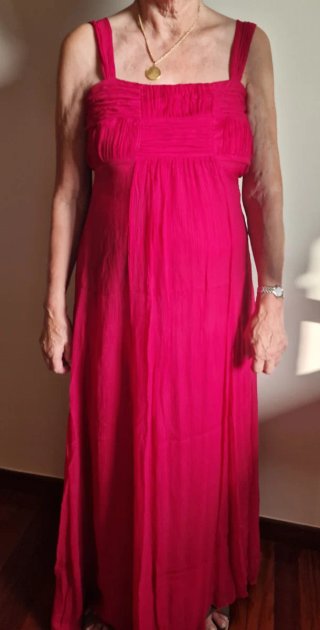 Vestido fiesta Cortefiel rosa