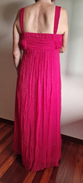 Vestido fiesta Cortefiel rosa