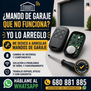 Reparación mandos de garaje