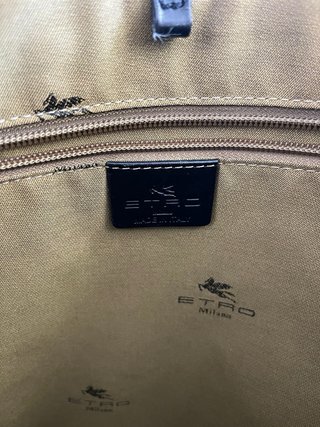 Borsa Tote Bag Etro Nero e Grigio