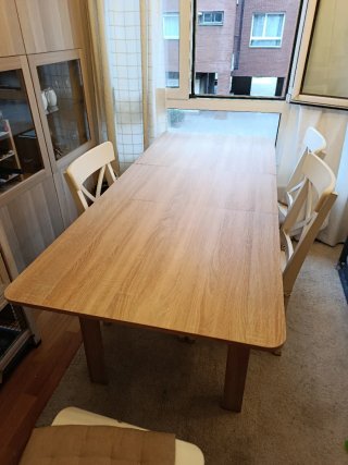Mesa Comedor Extensible Madera 140/180x80