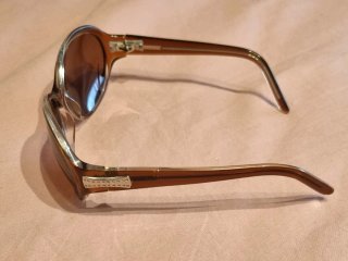 Gafas de sol vintage negras y marrones