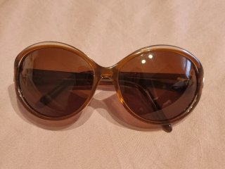Gafas de sol vintage negras y marrones