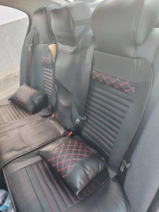 Fundas Asientos BMW E60 Negro/Rojo