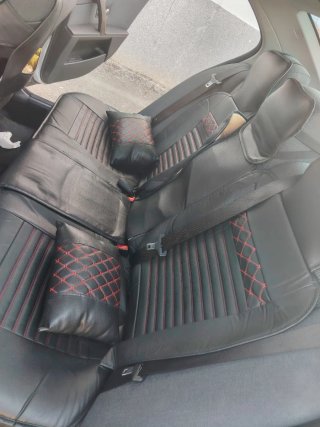 Fundas Asientos BMW E60 Negro/Rojo