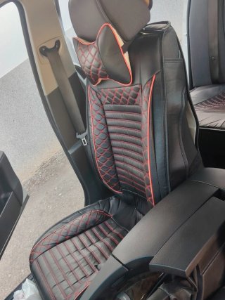 Fundas Asientos BMW E60 Negro/Rojo