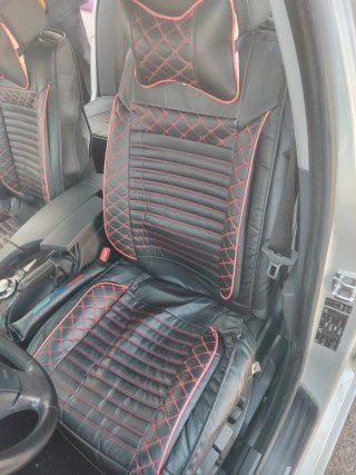 Fundas Asientos BMW E60 Negro/Rojo