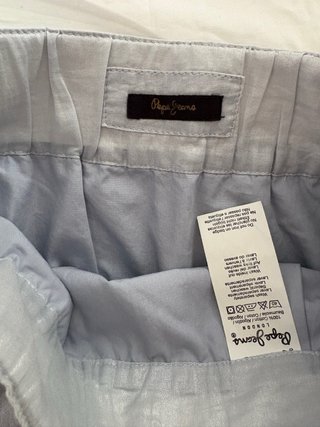 Falda globo Pepe Jeans plateada