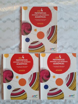 Libros matemáticas 4° ESO