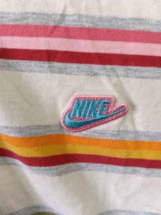Polo Nike Vintage 2000s de Rayas Multicolor S