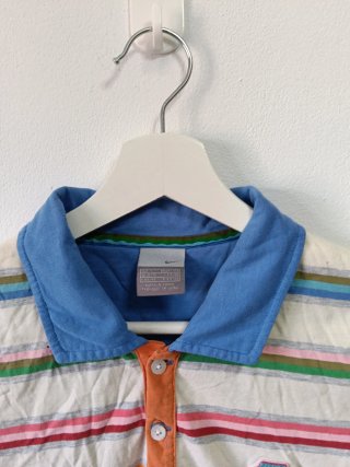 Polo Nike Vintage 2000s de Rayas Multicolor S