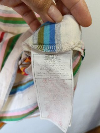 Polo Nike Vintage 2000s de Rayas Multicolor S