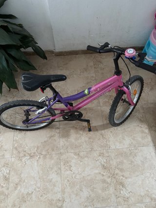 Bicicleta infantil rosa y morada oxelo