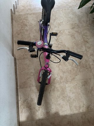 Bicicleta infantil rosa y morada oxelo