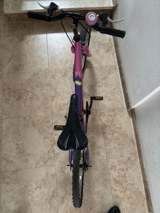 Bicicleta infantil rosa y morada oxelo