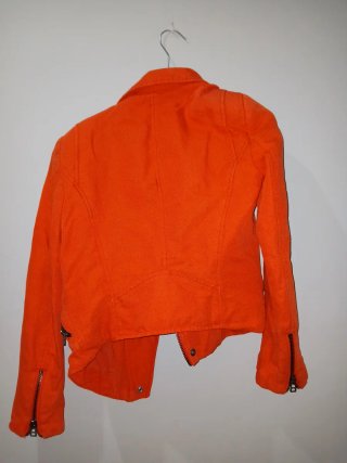 Chaqueta Zara Biker Tachuelas roja XS
