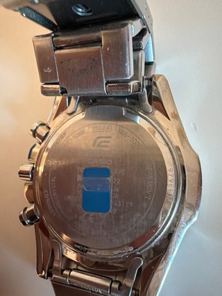 Reloj Casio Edifice Cronógrafo Plata Negro