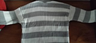 Maglione grigio e bianco taglia s.