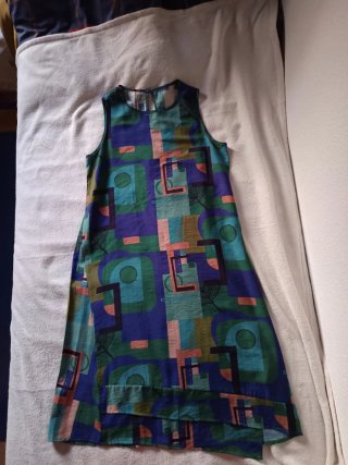 Vestido verde y morado sin estrenar Talla M