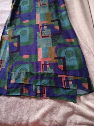 Vestido verde y morado sin estrenar Talla M