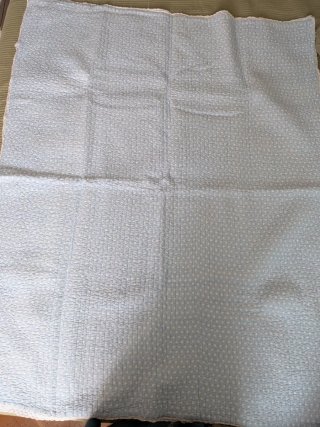 Colcha cuna niño rayas azules reversible