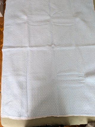 Colcha cuna niño rayas azules reversible