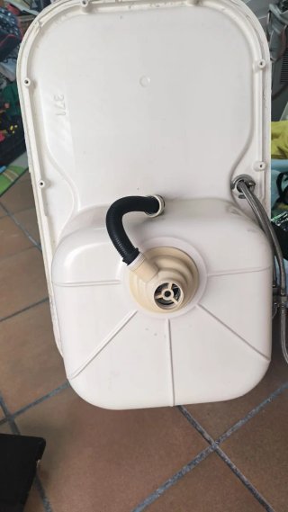 Pila de plástico blanca