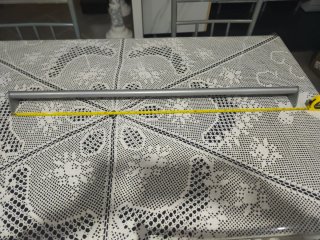 Barra colgador armario metal 95,5 cm
