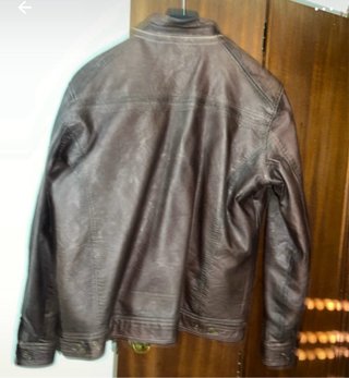 Chaqueta Cuero Seaman Talla L Marrón