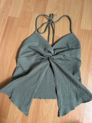 Top Bershka verde S