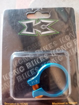 Cierre tija KCNC 31.8mm Azul