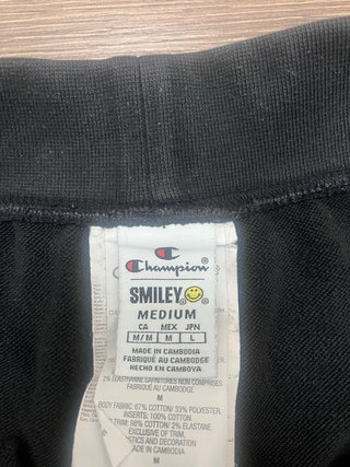 Pantaloncini Champion Neri con Smiley