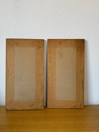 Pareja Cuadros Marinos Andres Oprinas Vintage