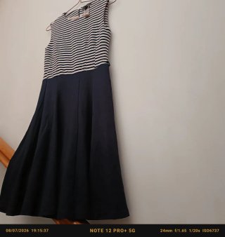 Vestido Marinero Rayas Azul y Blanco