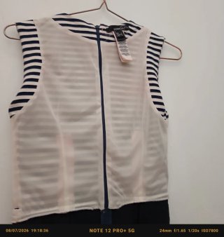 Vestido Marinero Rayas Azul y Blanco