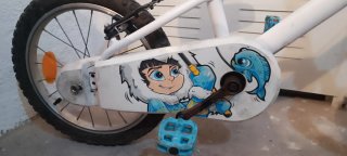 Bicicleta infantil B'TWIN blanca