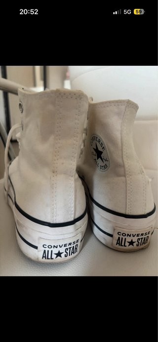 Converse All Star caña alta blancas