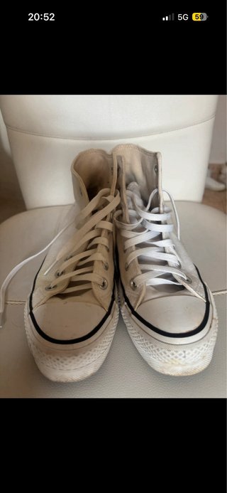Converse All Star caña alta blancas