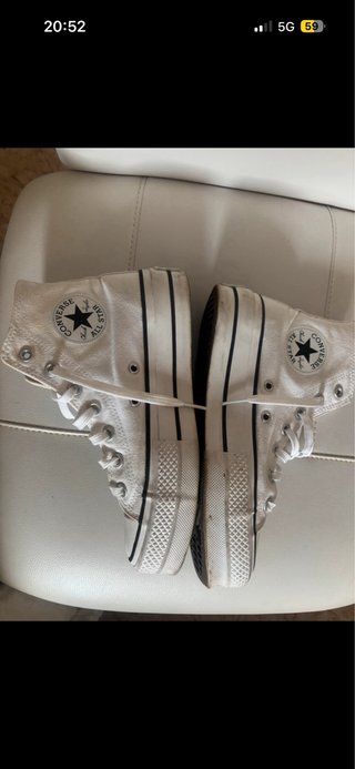 Converse All Star caña alta blancas