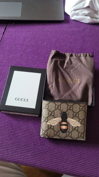 Cartera Gucci Abeja Beige Multicolor