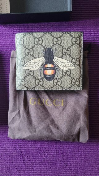 Cartera Gucci Abeja Beige Multicolor